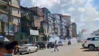 Manipur protest turns tense now as police fire tear gas