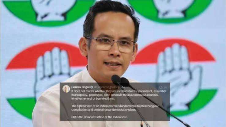 Gaurav Gogoi says SIR now threatens India’s voting rights