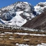 Fresh snowfall transforms Zero Point in North Sikkim into a snow-covered high-altitude winter landscape