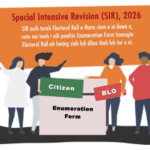 Mizoram election officials conduct electoral roll verification and voter registration activities under Special Intensive Revision 2026.