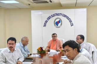 Power Minister Ratan Lal Nath reviews TSECL preparations for uninterrupted electricity supply during Durga Puja in Tripura