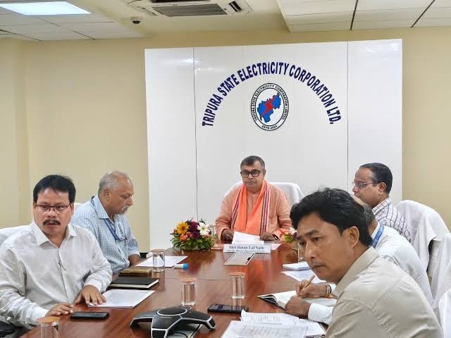 Power Minister Ratan Lal Nath reviews TSECL preparations for uninterrupted electricity supply during Durga Puja in Tripura