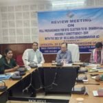 North Tripura Zilla Parishad Sabhadhipati Aparna Nath attends a media briefing at the District Magistrate's office in Dharmanagar