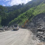 NH-10 at Bardang and 20th Mile in Sikkim reopened for traffic after landslide clearance and restoration work